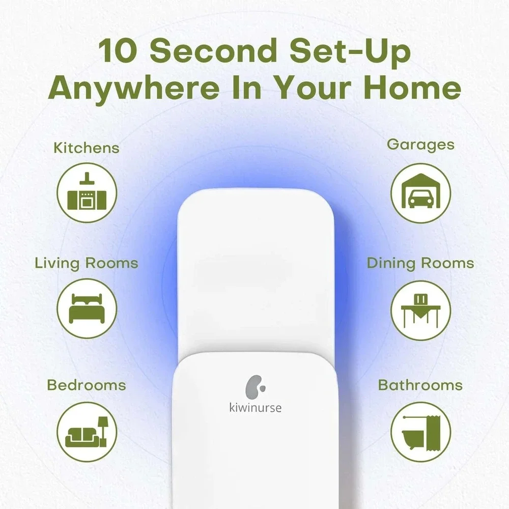 Kiwiruse UV Fly Insect Trap 2 devices & 8 refills Flies Moths Gnats‎ Fruit Flies